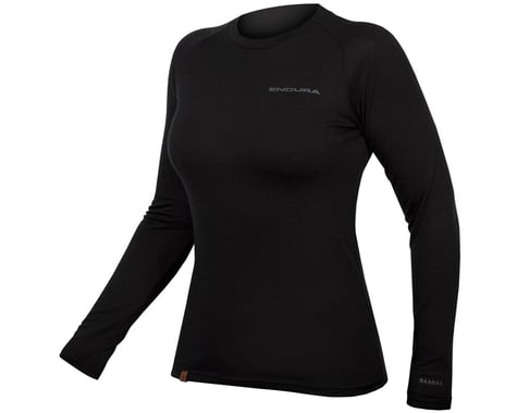 Endura Women's BaaBaa Blend Long Sleeve Base Layer (Black) (XL)